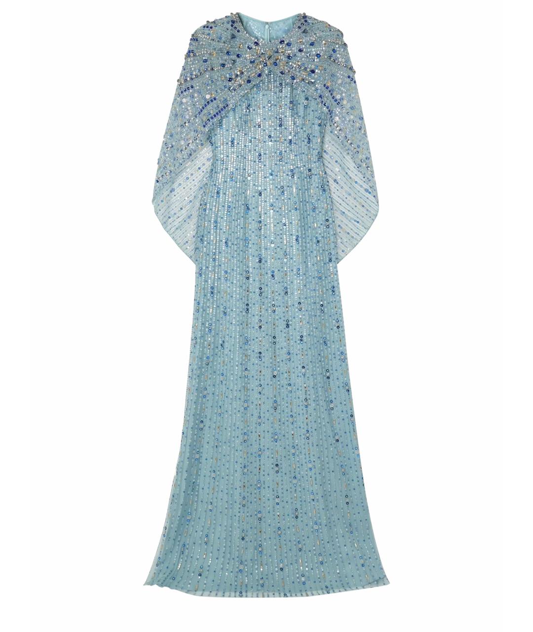 JENNY PACKHAM Голубое вечернее платье, фото 1