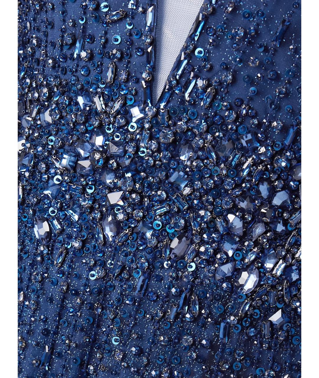 JENNY PACKHAM Темно-синее вечернее платье, фото 4