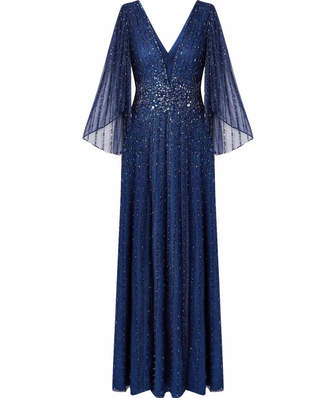 JENNY PACKHAM Темно-синее вечернее платье, фото 1