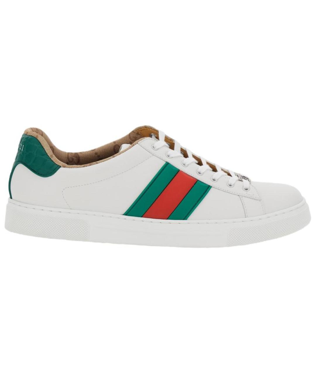 GUCCI Белые низкие кроссовки / кеды, фото 1