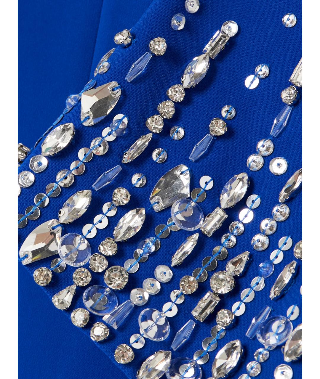 JENNY PACKHAM Синее коктейльное платье, фото 4