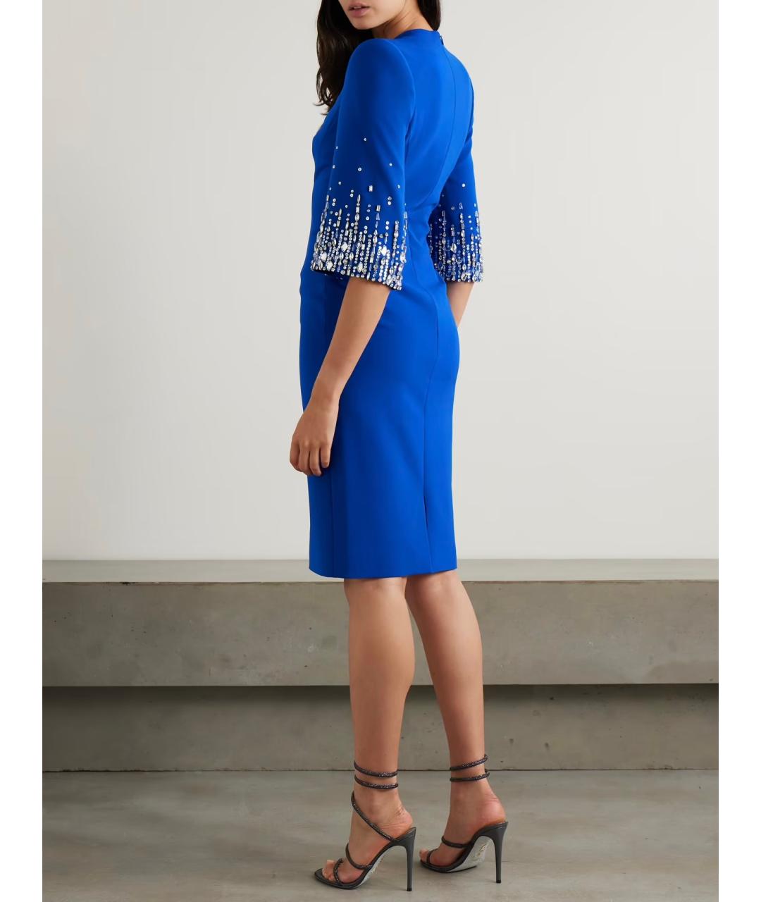 JENNY PACKHAM Синее коктейльное платье, фото 3