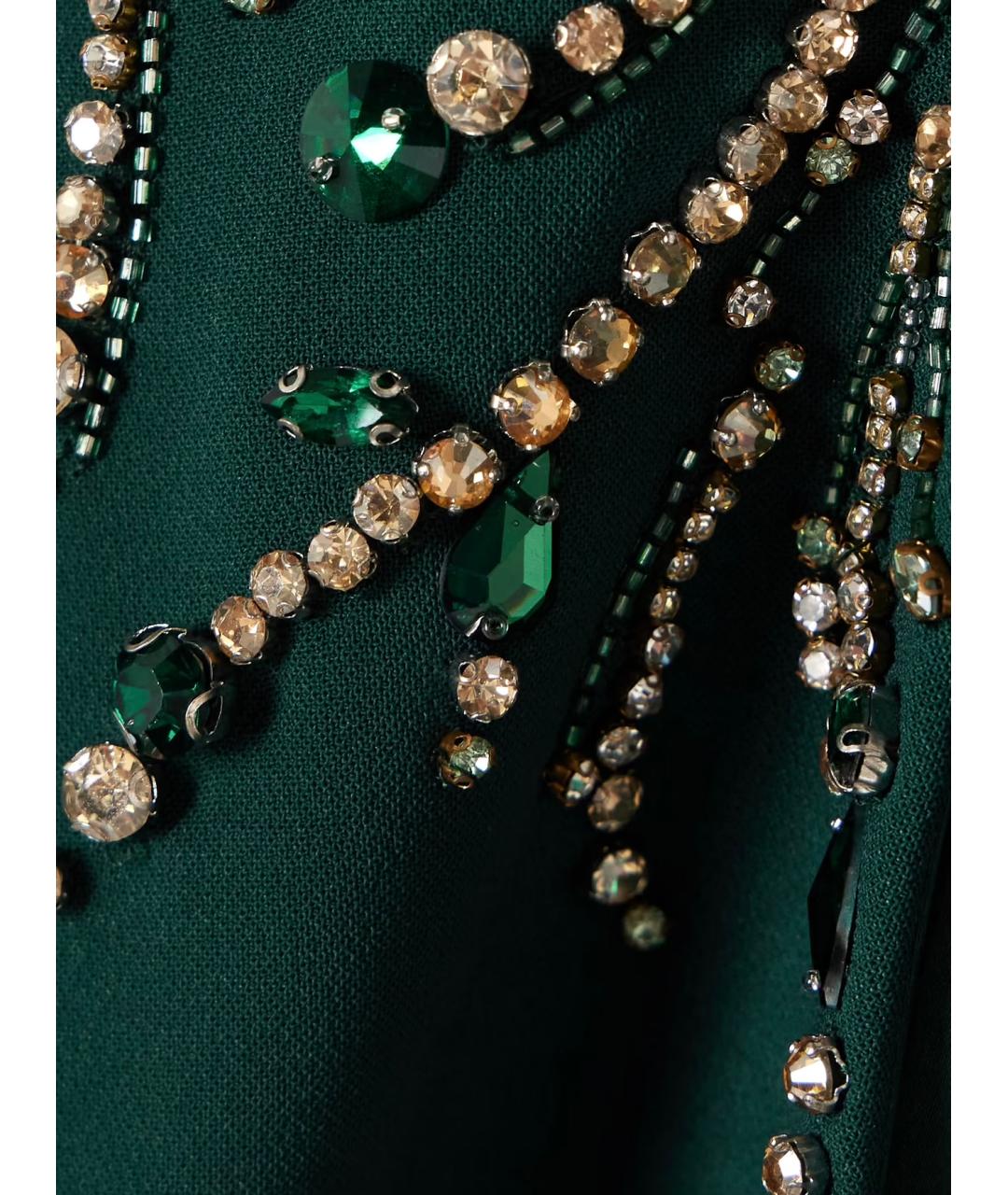 JENNY PACKHAM Зеленые коктейльное платье, фото 4