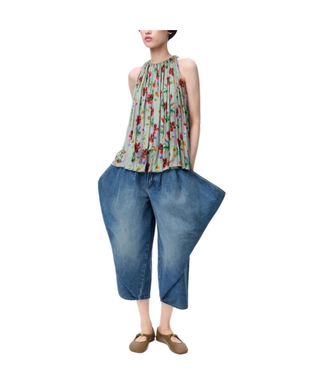 LOEWE Синие прямые джинсы, фото 4