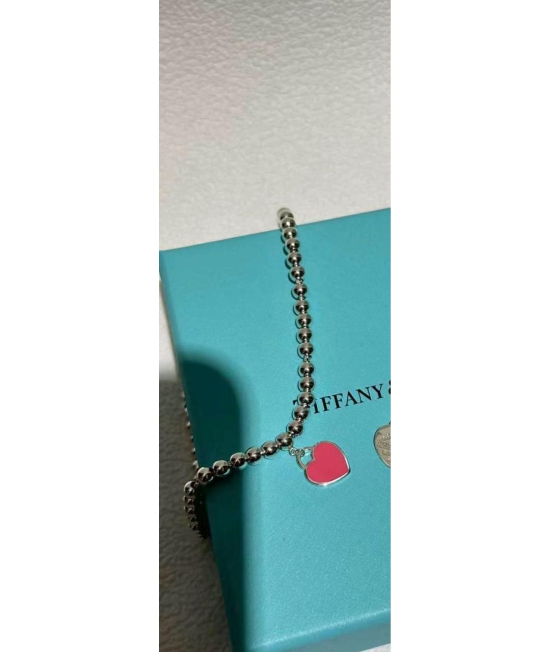 TIFFANY&CO Розовый серебряный браслет, фото 5
