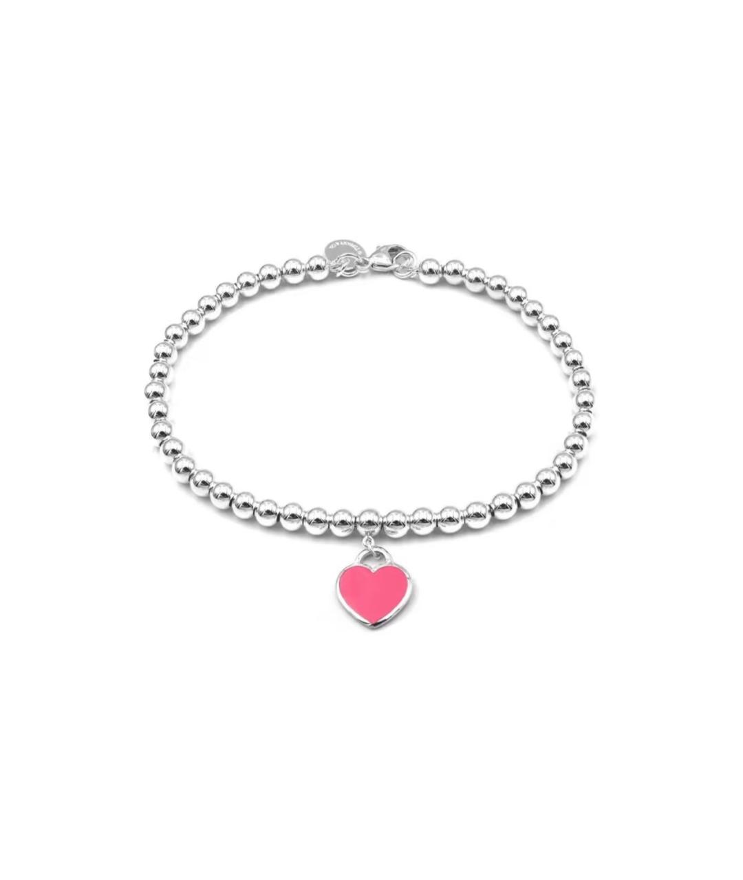 TIFFANY&CO Розовый серебряный браслет, фото 2