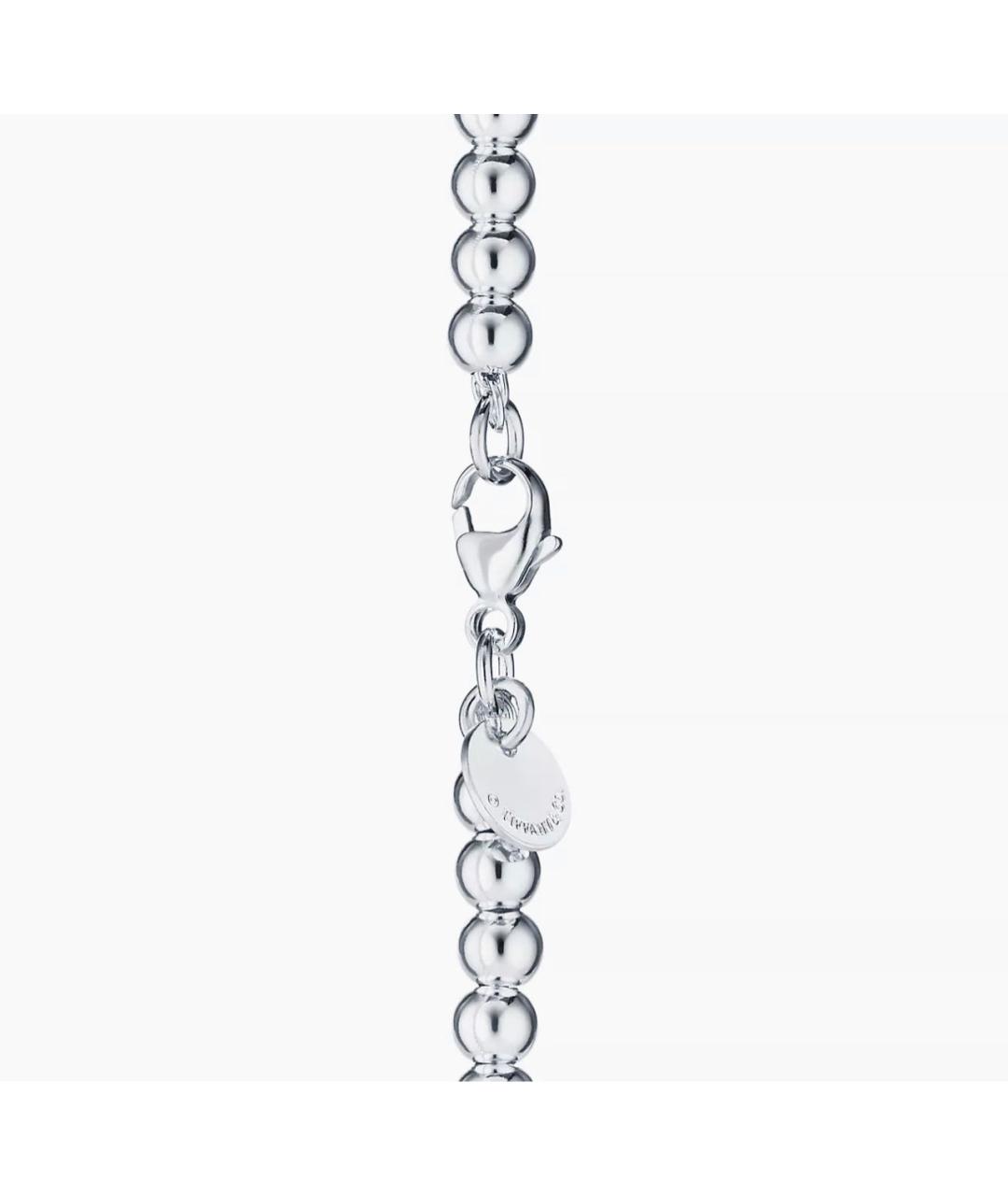 TIFFANY&CO Бордовый серебряный браслет, фото 3