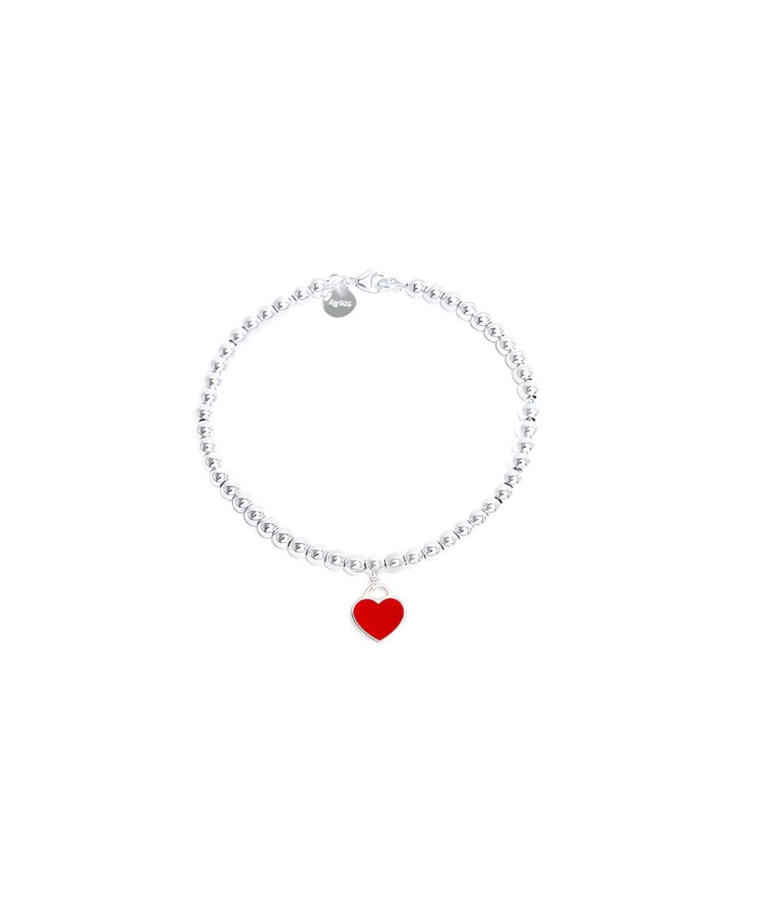 TIFFANY&CO Красный серебряный браслет, фото 2