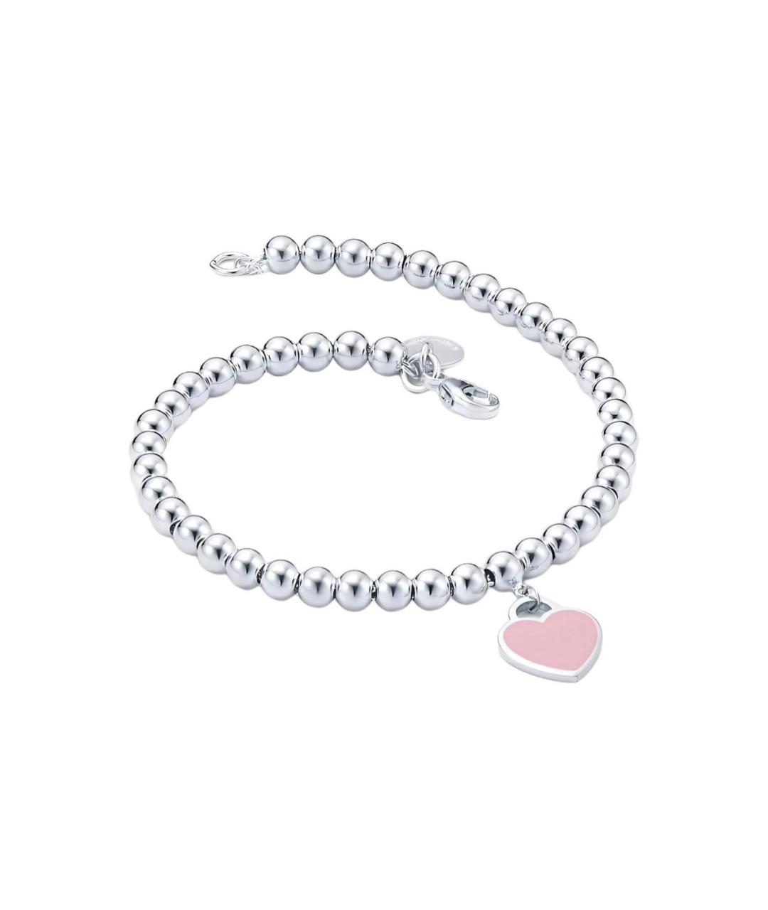 TIFFANY&CO Розовый серебряный браслет, фото 2