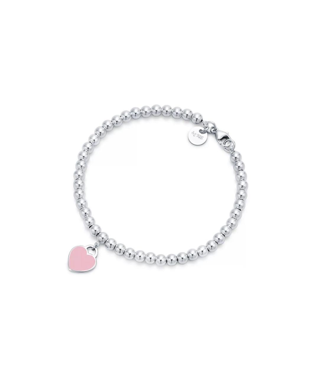 TIFFANY&CO Розовый серебряный браслет, фото 1