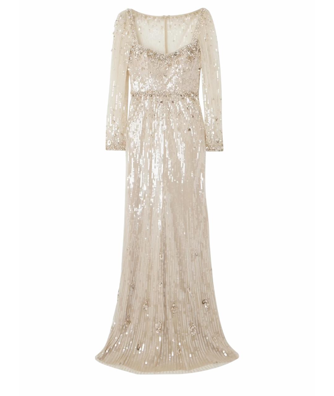 JENNY PACKHAM Бежевое вечернее платье, фото 1