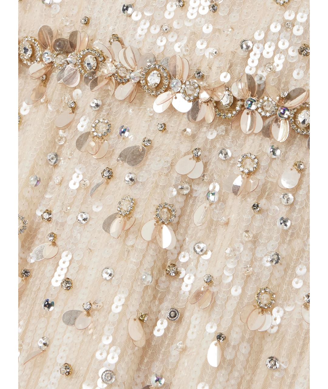 JENNY PACKHAM Бежевое вечернее платье, фото 4