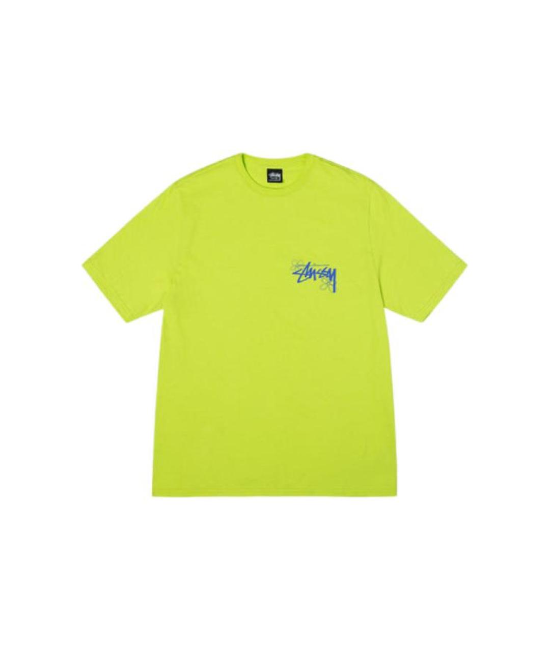 STUSSY Желтая футболка, фото 1