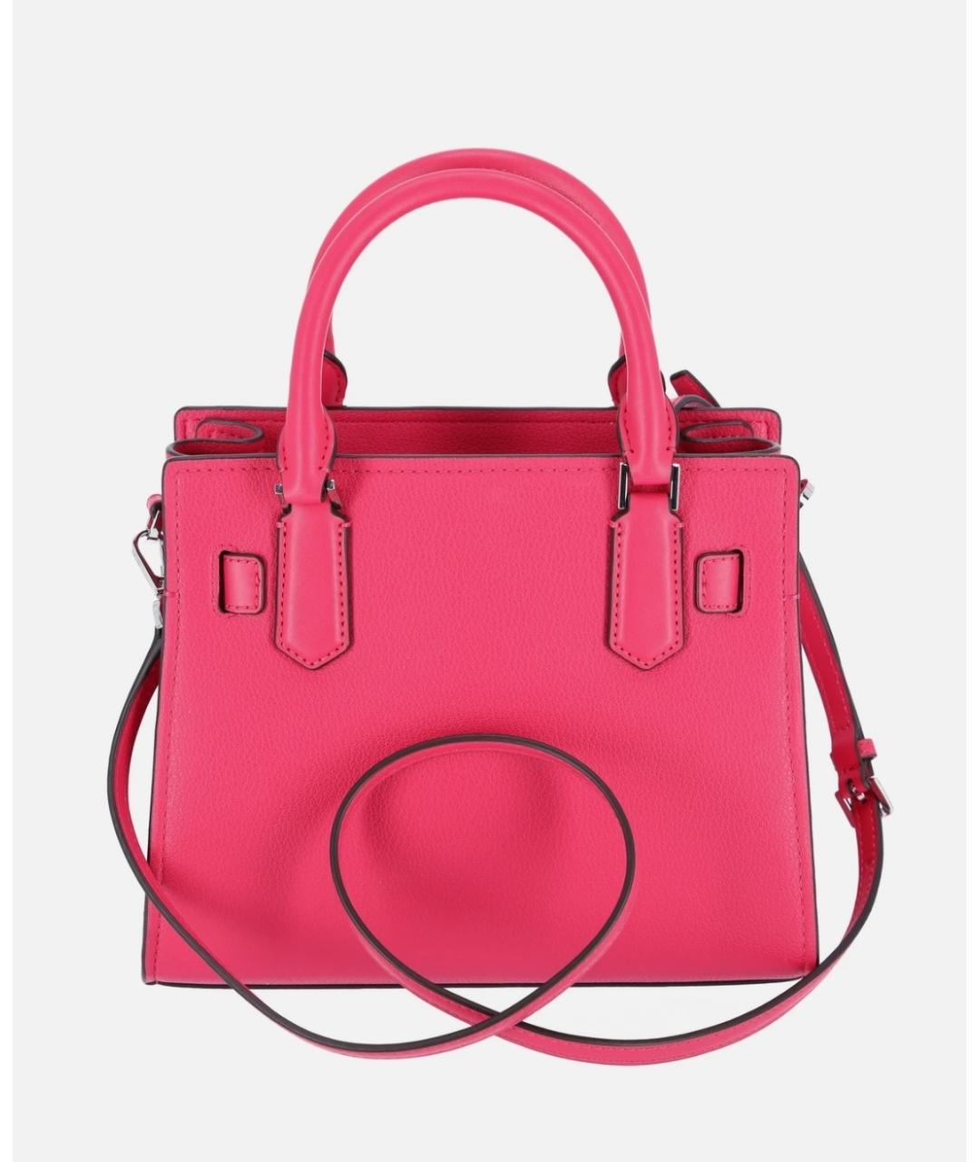 MICHAEL KORS Розовая сумка с короткими ручками из искусственной кожи, фото 3
