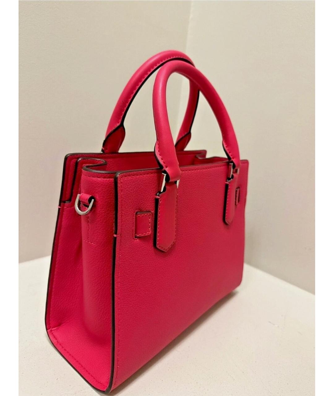 MICHAEL KORS Розовая сумка с короткими ручками из искусственной кожи, фото 5