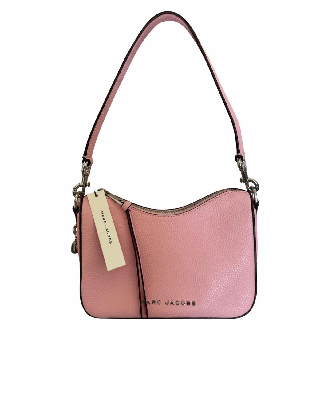 MARC JACOBS Розовая кожаная сумка с короткими ручками, фото 1