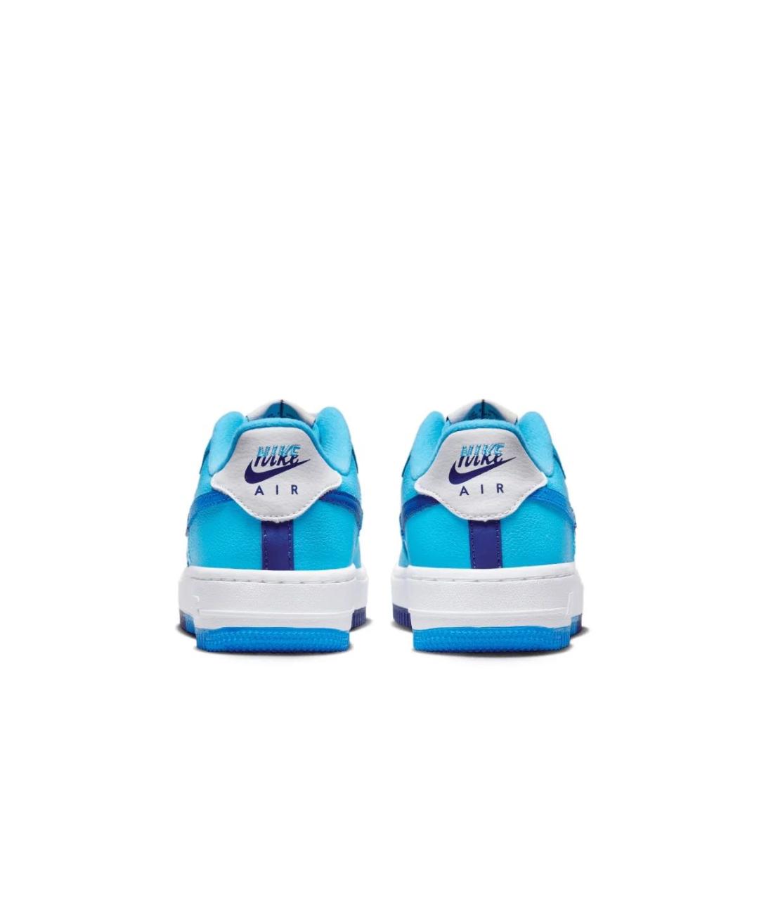 NIKE Голубые кожаные кроссовки, фото 4