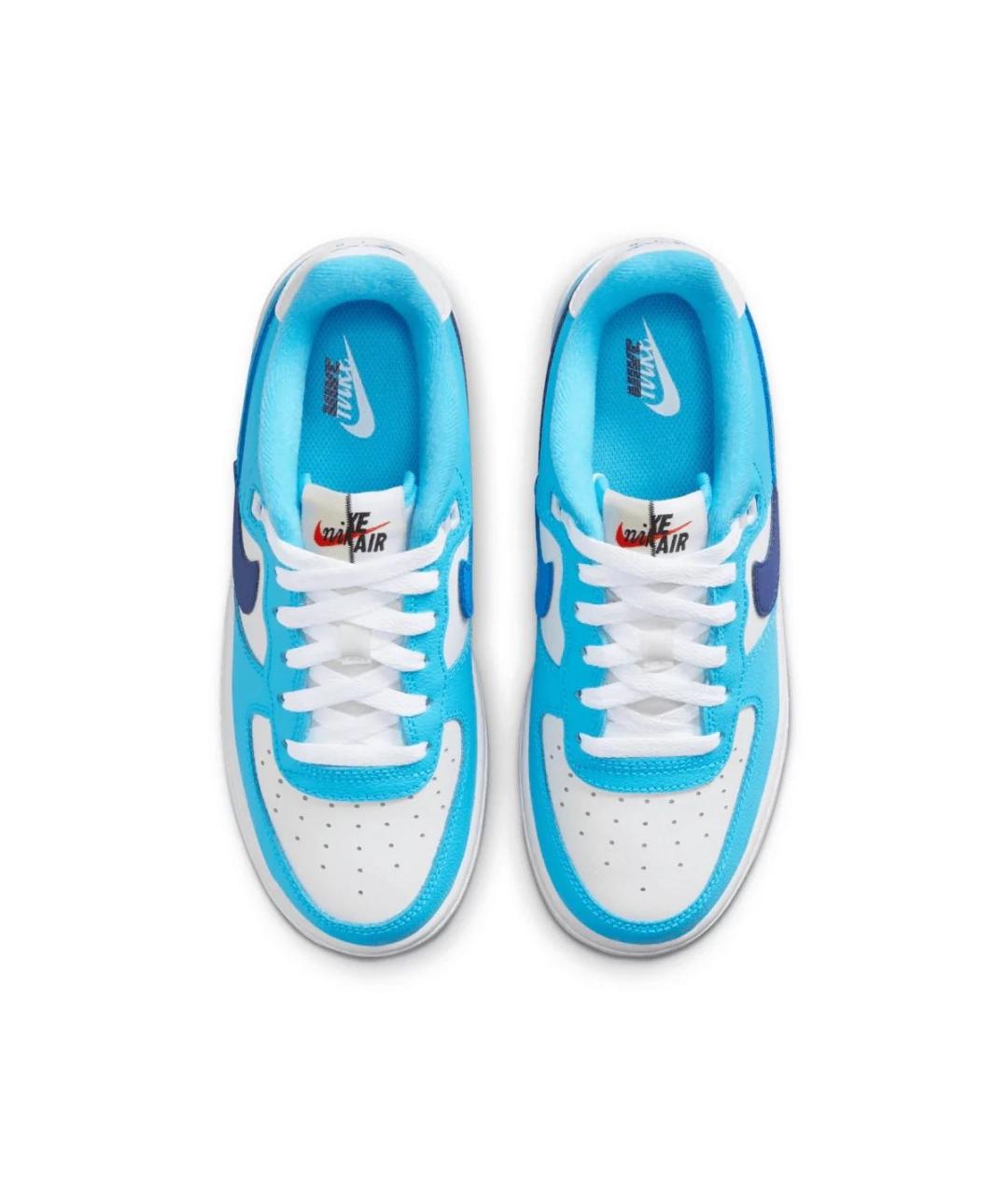 NIKE Голубые кожаные кроссовки, фото 3