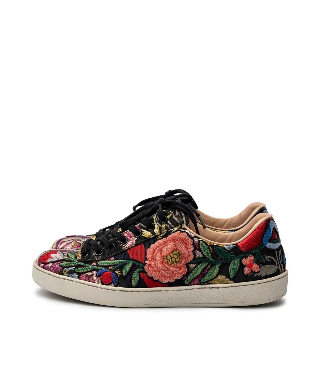 GUCCI Мульти текстильные кеды, фото 4