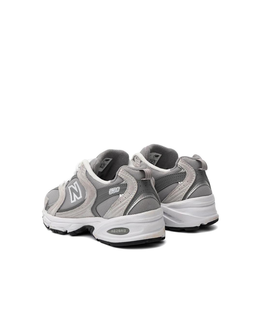 NEW BALANCE Серые замшевые кроссовки, фото 3