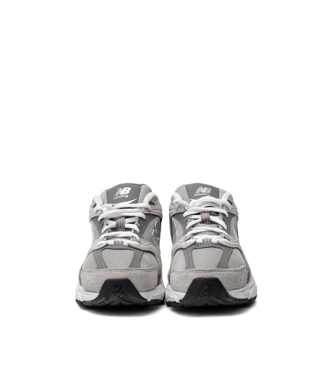 NEW BALANCE Серые замшевые кроссовки, фото 4