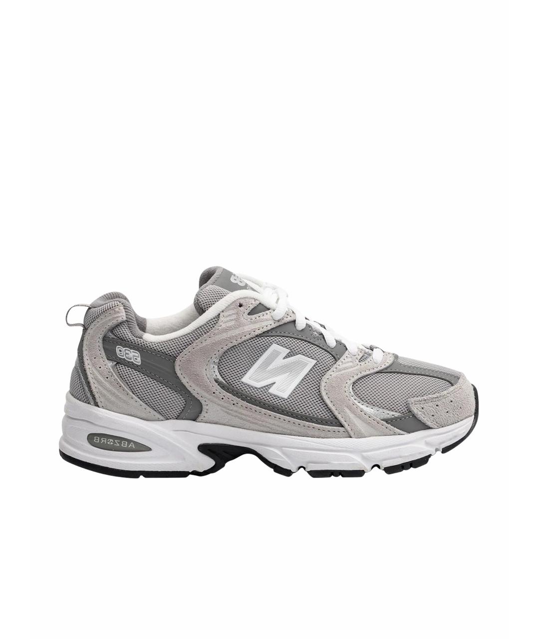 NEW BALANCE Серые замшевые кроссовки, фото 1