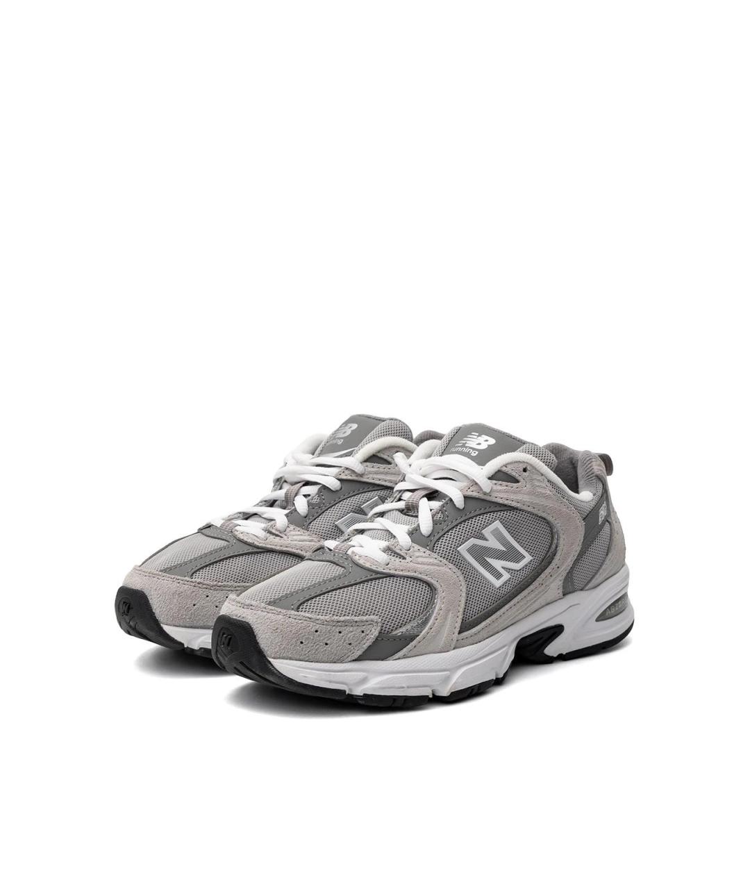 NEW BALANCE Серые замшевые кроссовки, фото 2