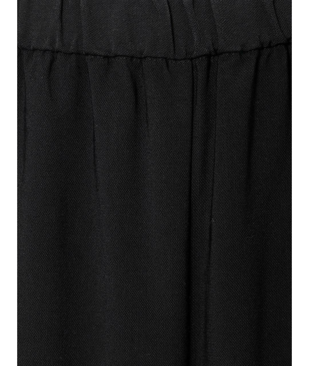 12 STOREEZ Черные хлопковые прямые брюки, фото 3