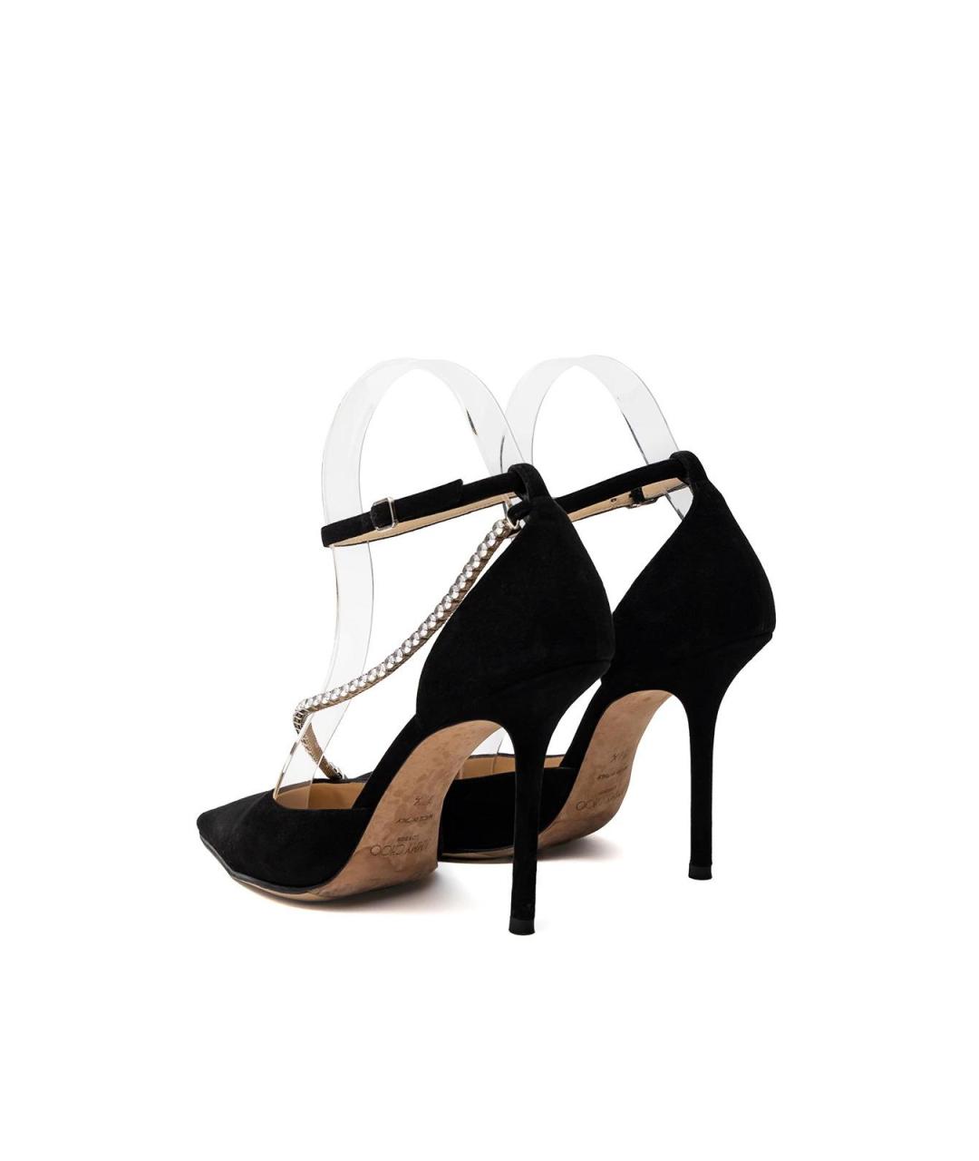 JIMMY CHOO Черные замшевые туфли, фото 3