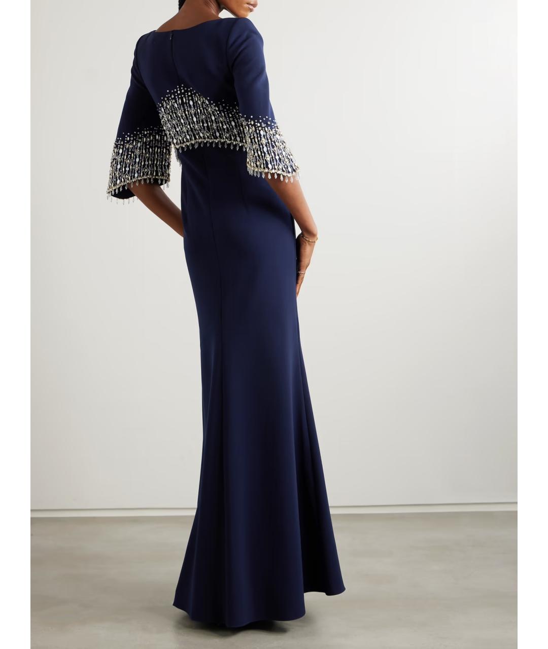 JENNY PACKHAM Темно-синее вечернее платье, фото 3