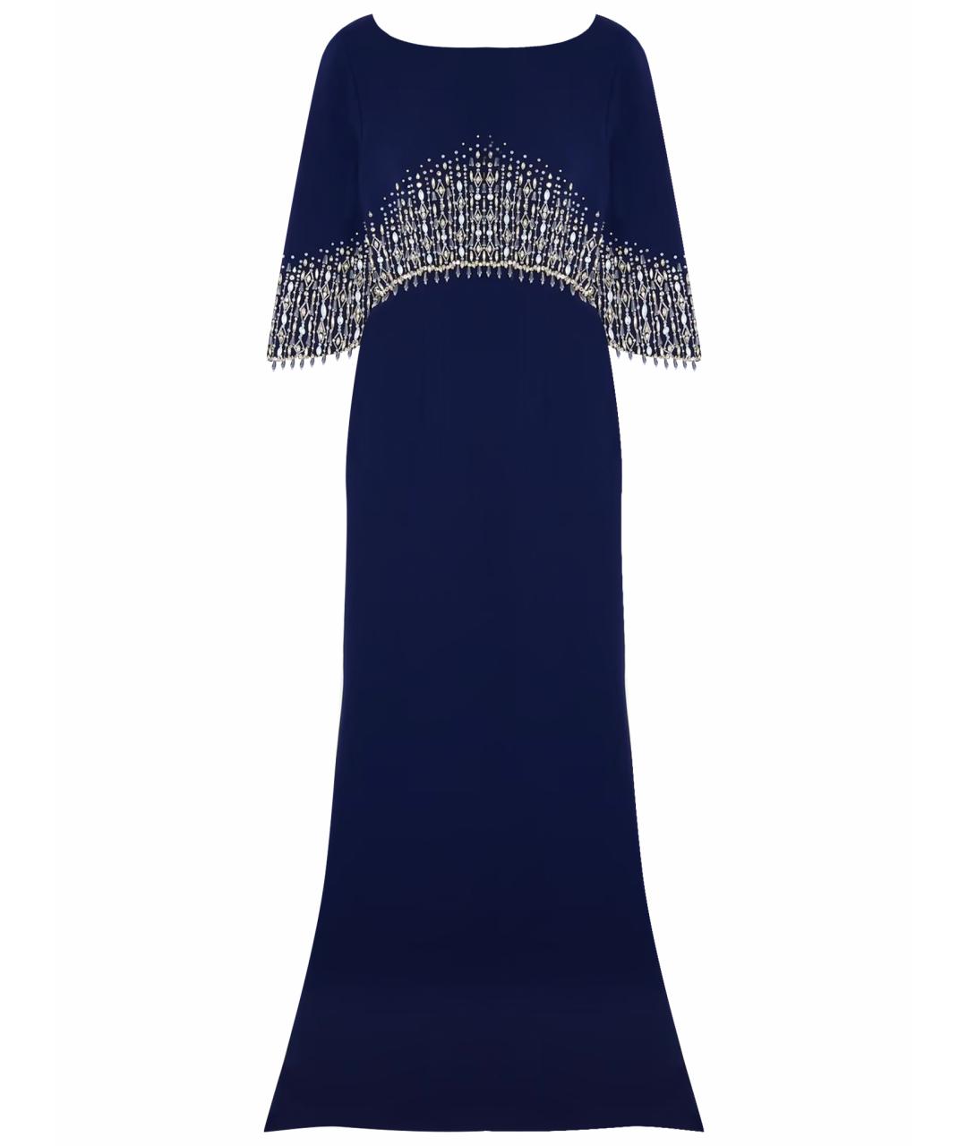 JENNY PACKHAM Темно-синее вечернее платье, фото 1