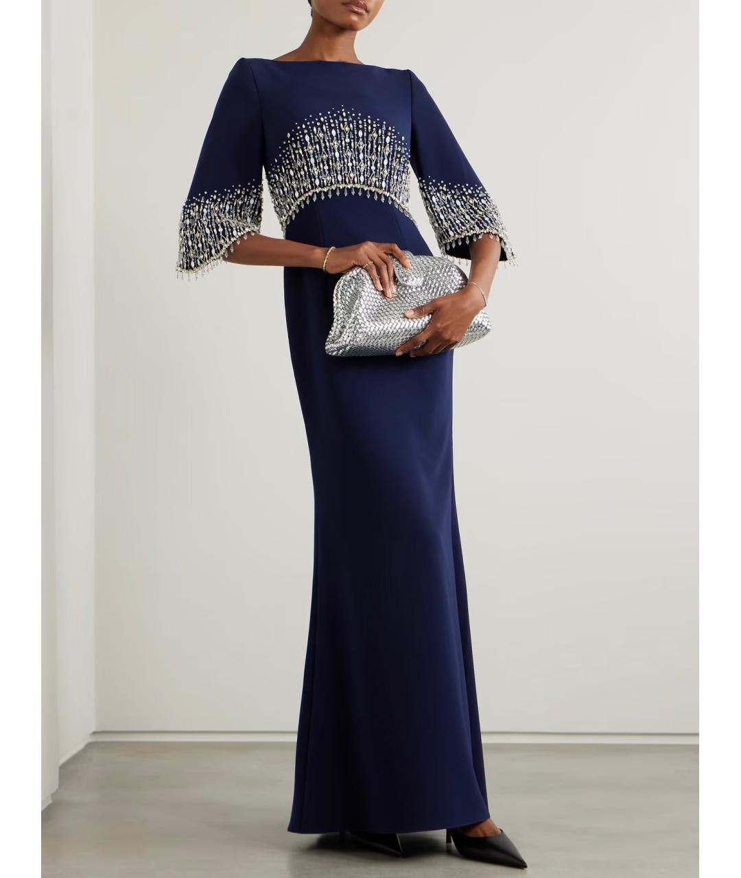 JENNY PACKHAM Темно-синее вечернее платье, фото 2