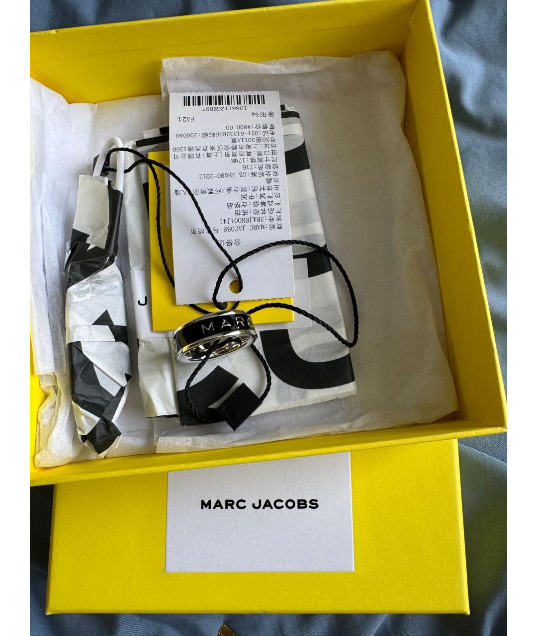 MARC JACOBS Черное латунное кольцо, фото 6