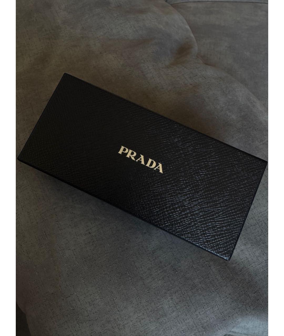 PRADA Коричневые металлические солнцезащитные очки, фото 5