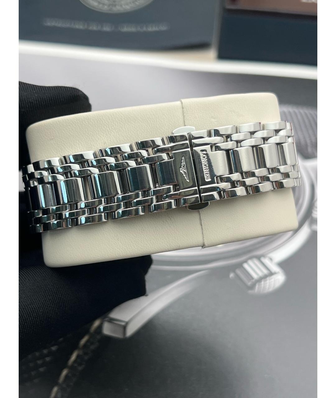 LONGINES Серебряные стальные часы, фото 6