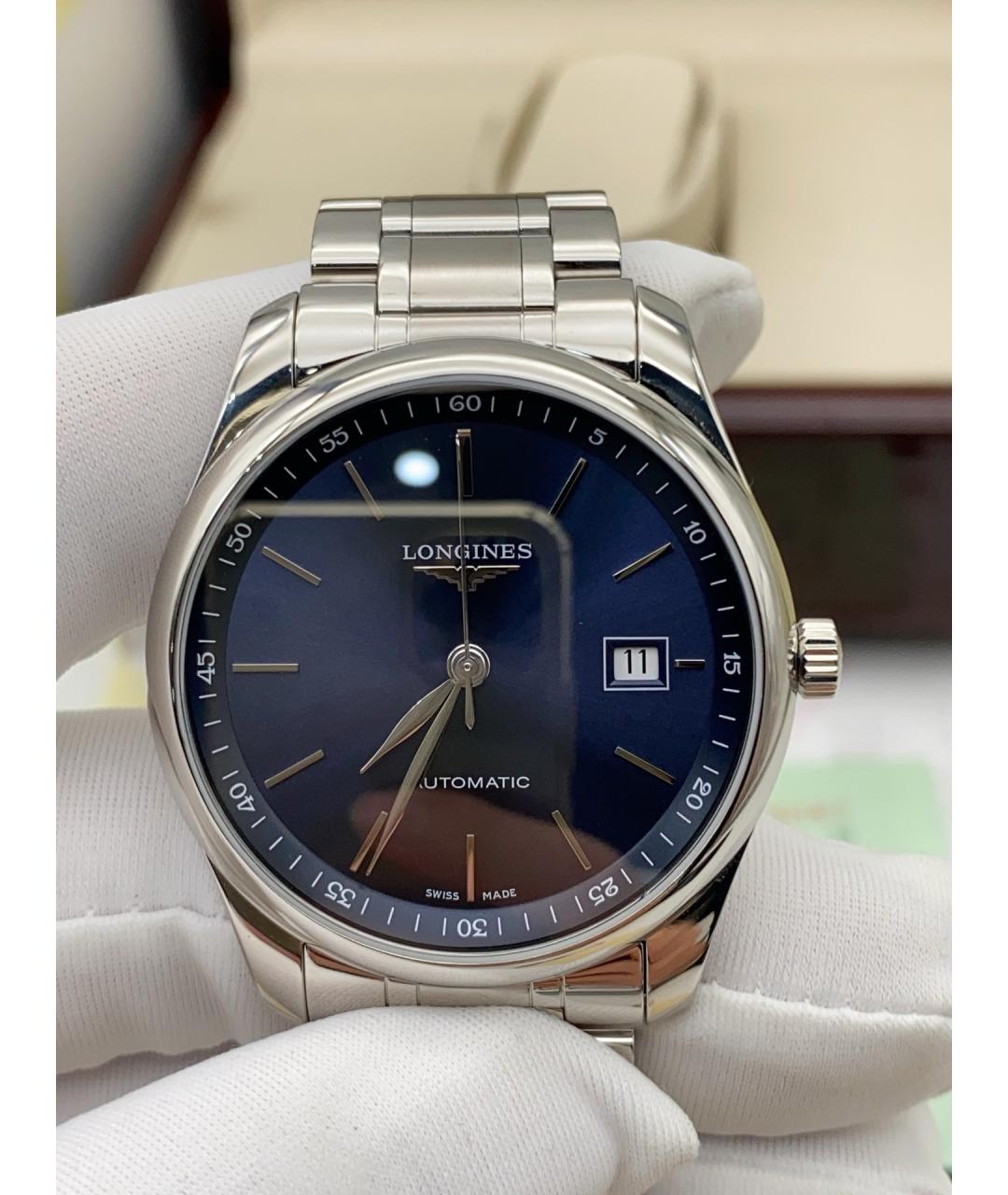 LONGINES Серебряные стальные часы, фото 2