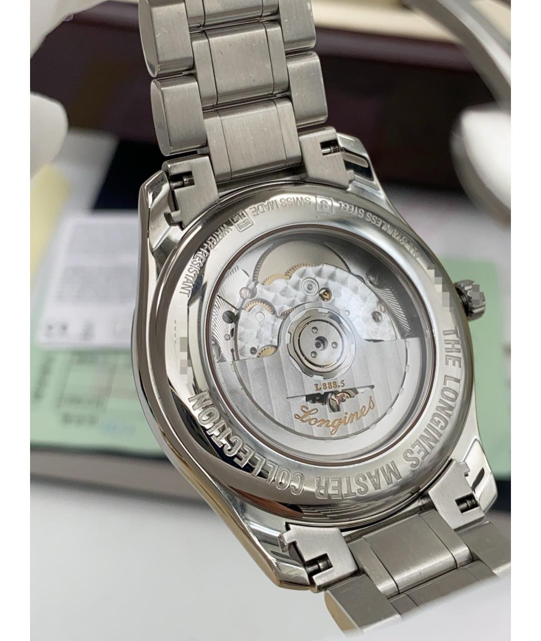 LONGINES Серебряные стальные часы, фото 5