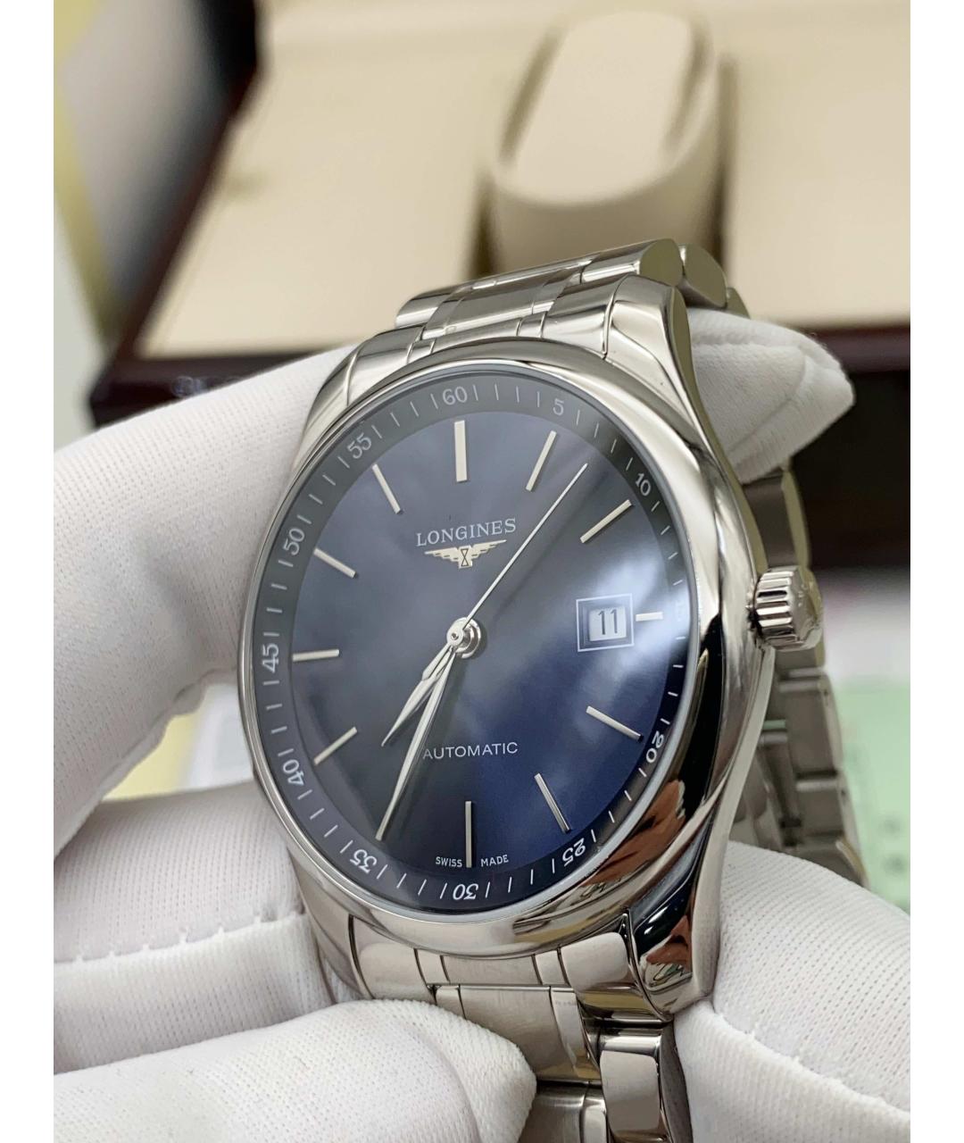 LONGINES Серебряные стальные часы, фото 3