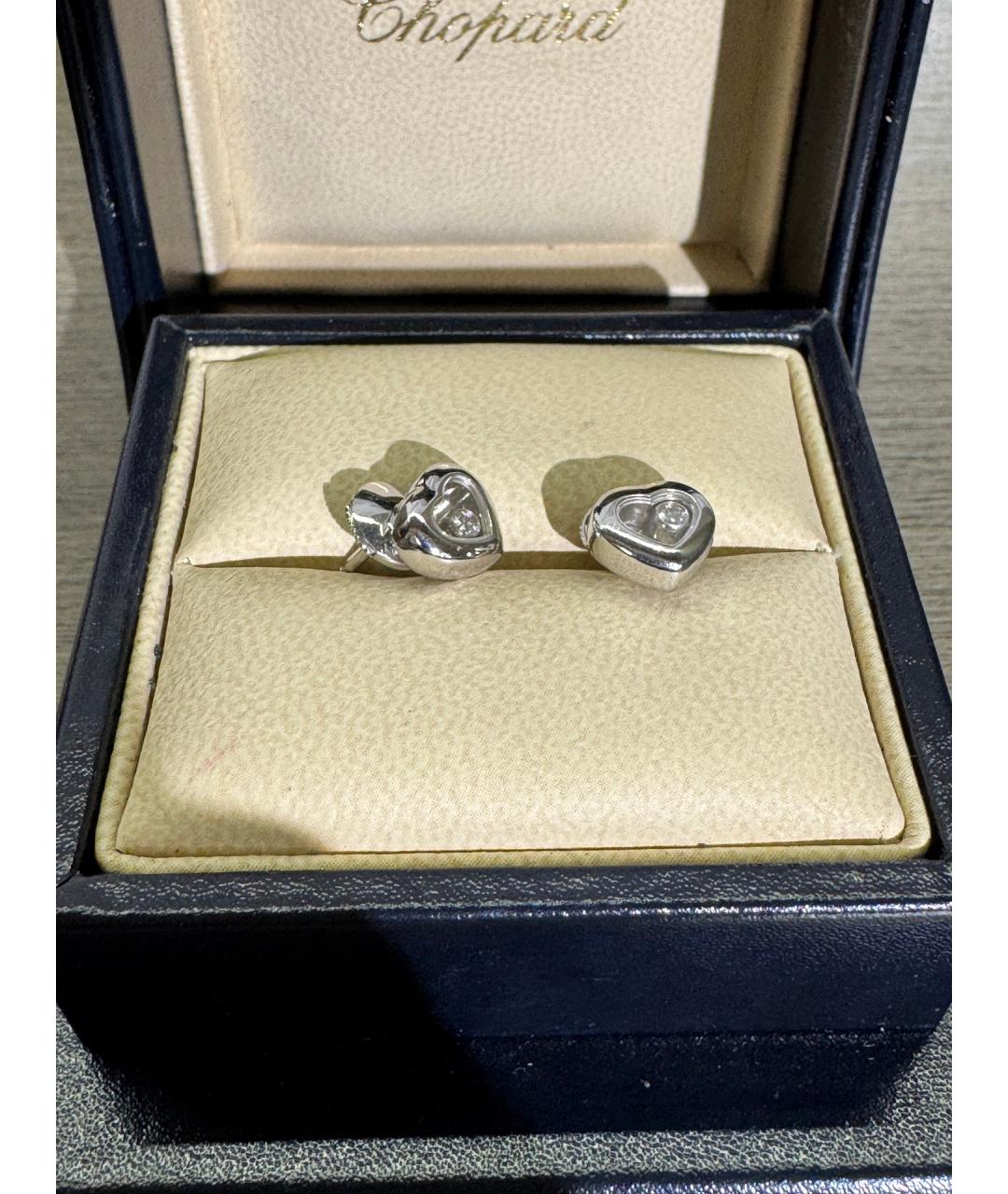 CHOPARD Серебряные серьги из белого золота, фото 5