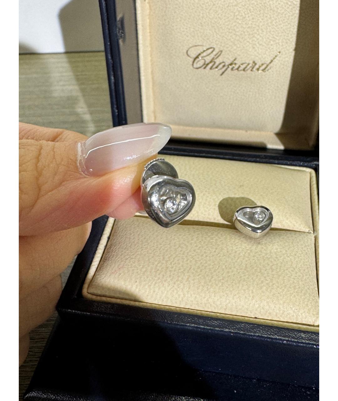 CHOPARD Серебряные серьги из белого золота, фото 7