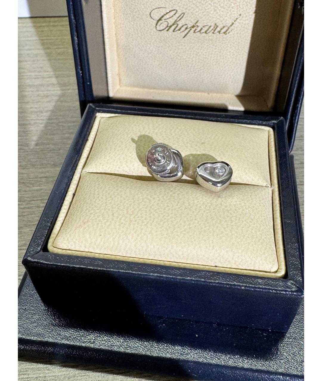 CHOPARD Серебряные серьги из белого золота, фото 6