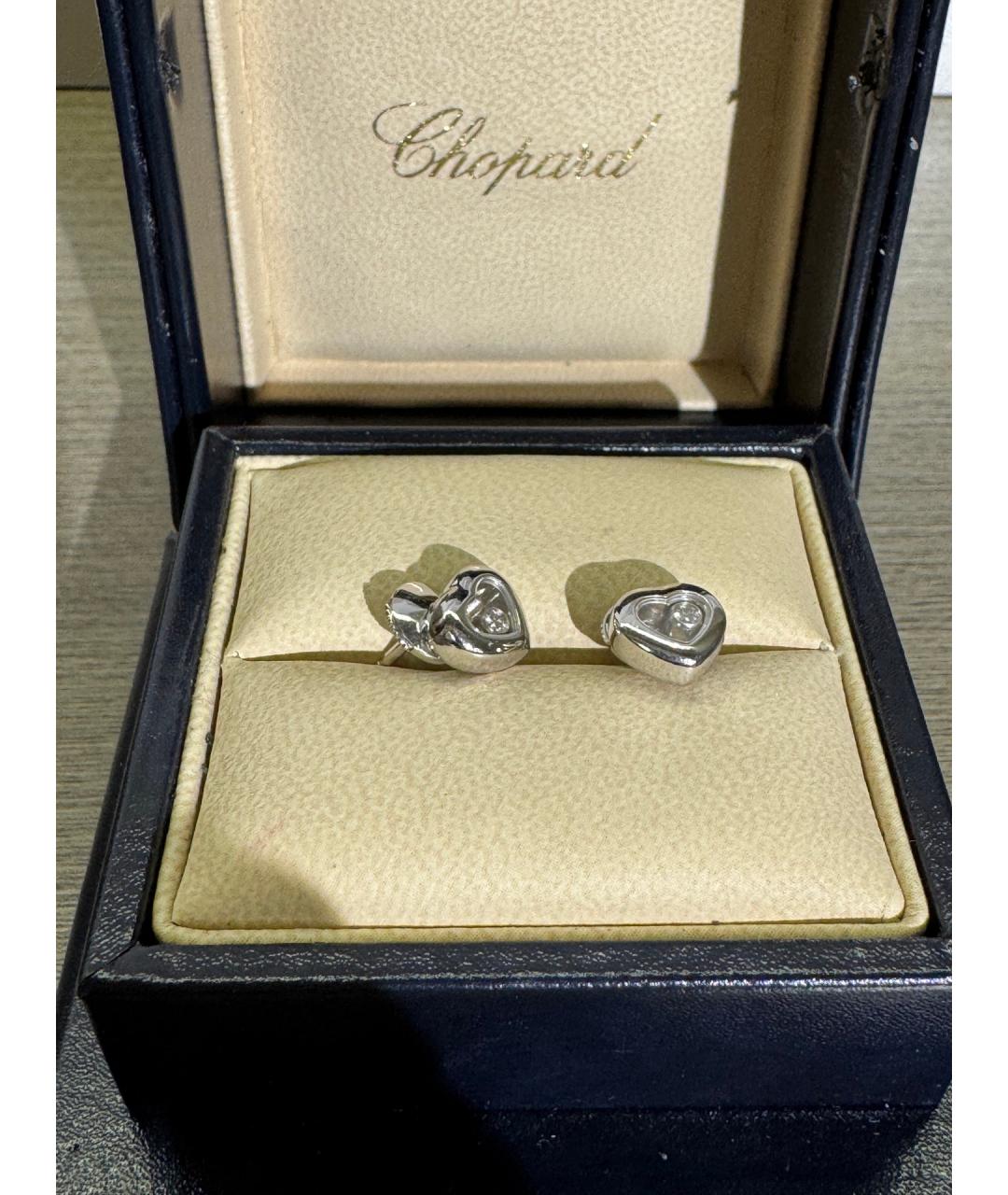 CHOPARD Серебряные серьги из белого золота, фото 4