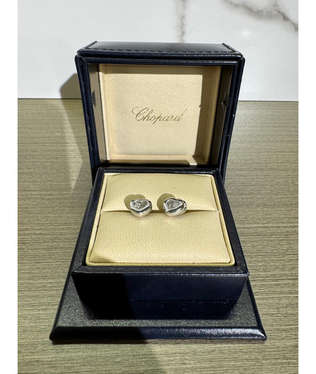 CHOPARD Серебряные серьги из белого золота, фото 2