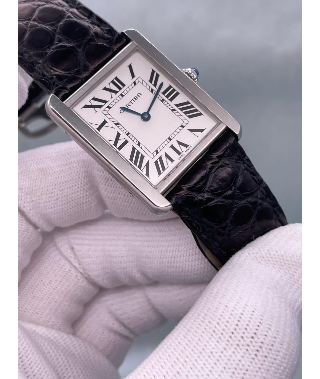 CARTIER Серебряные часы, фото 4