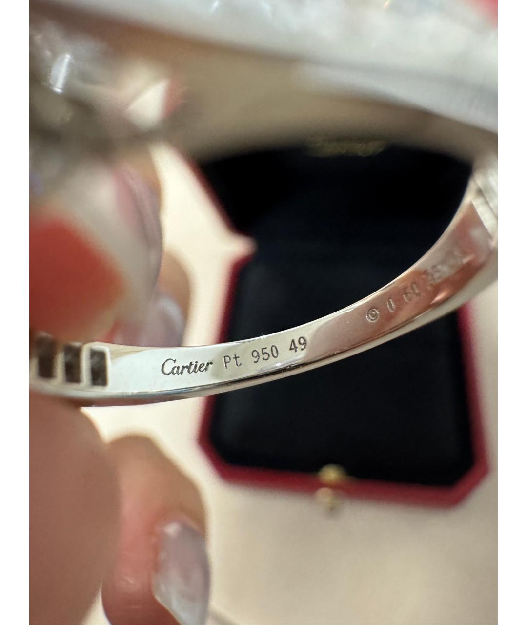 CARTIER Серебряное платиновое кольцо, фото 8