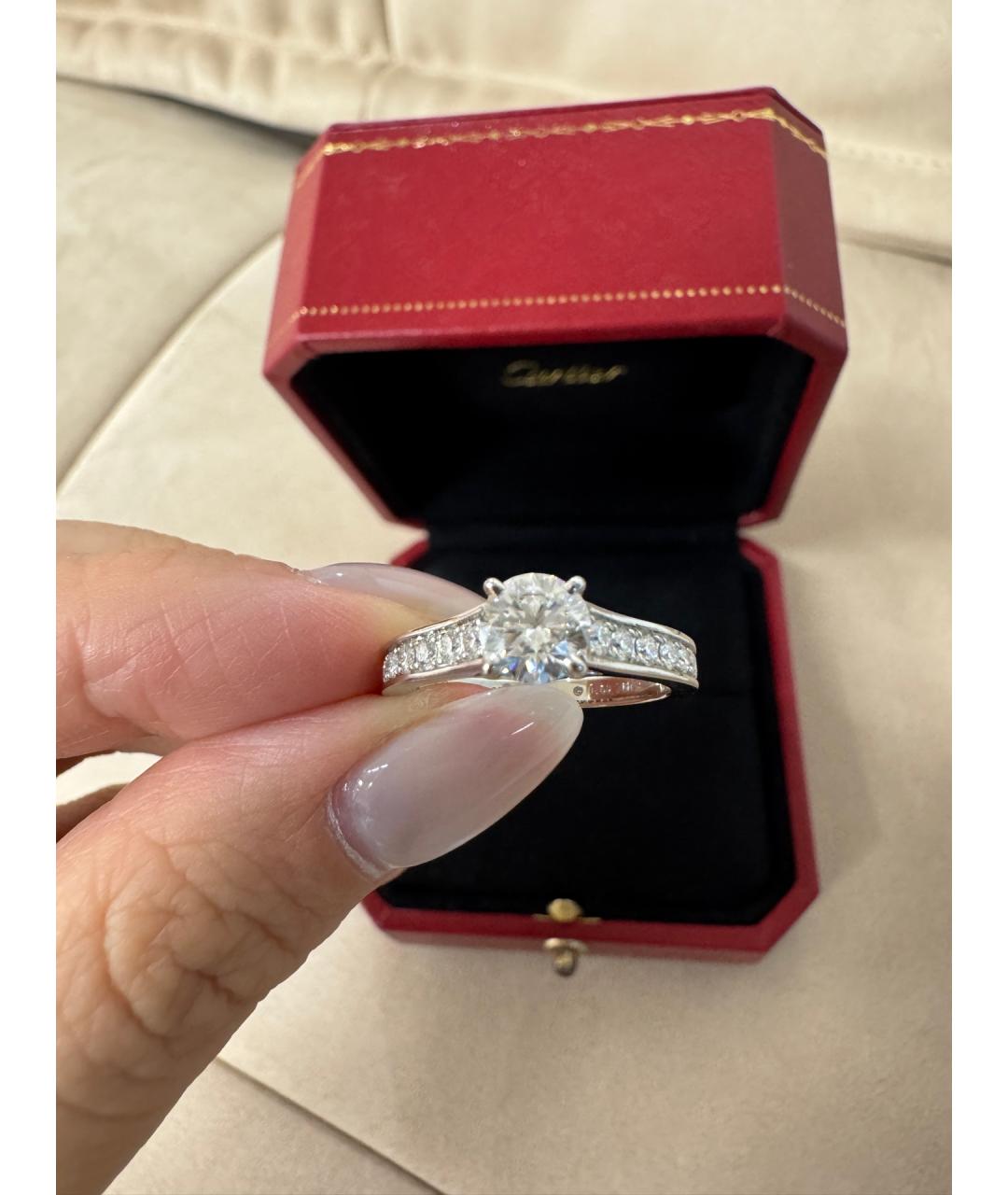 CARTIER Серебряное платиновое кольцо, фото 10