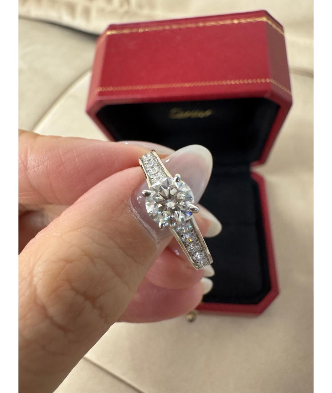 CARTIER Серебряное платиновое кольцо, фото 5