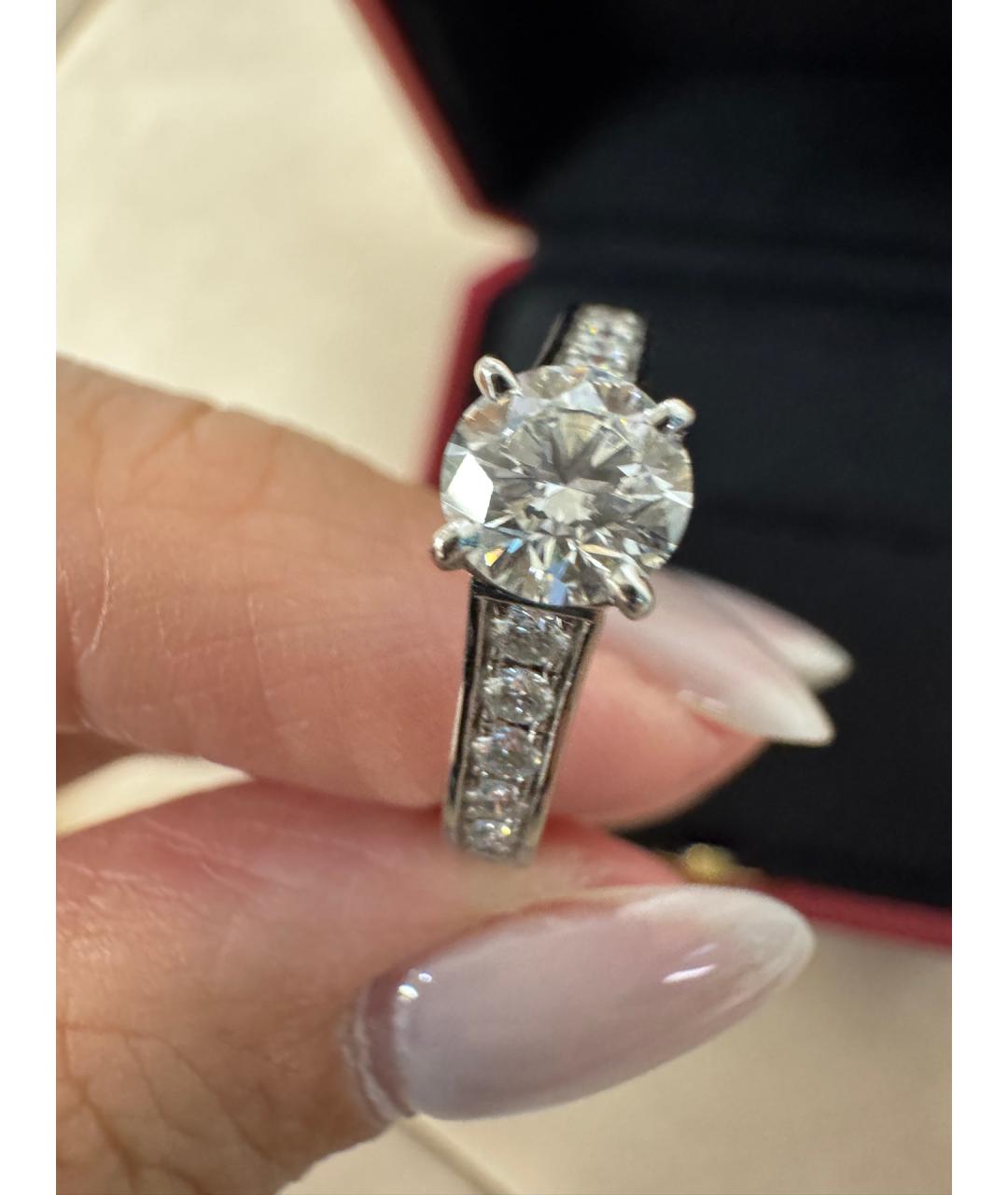 CARTIER Серебряное платиновое кольцо, фото 9