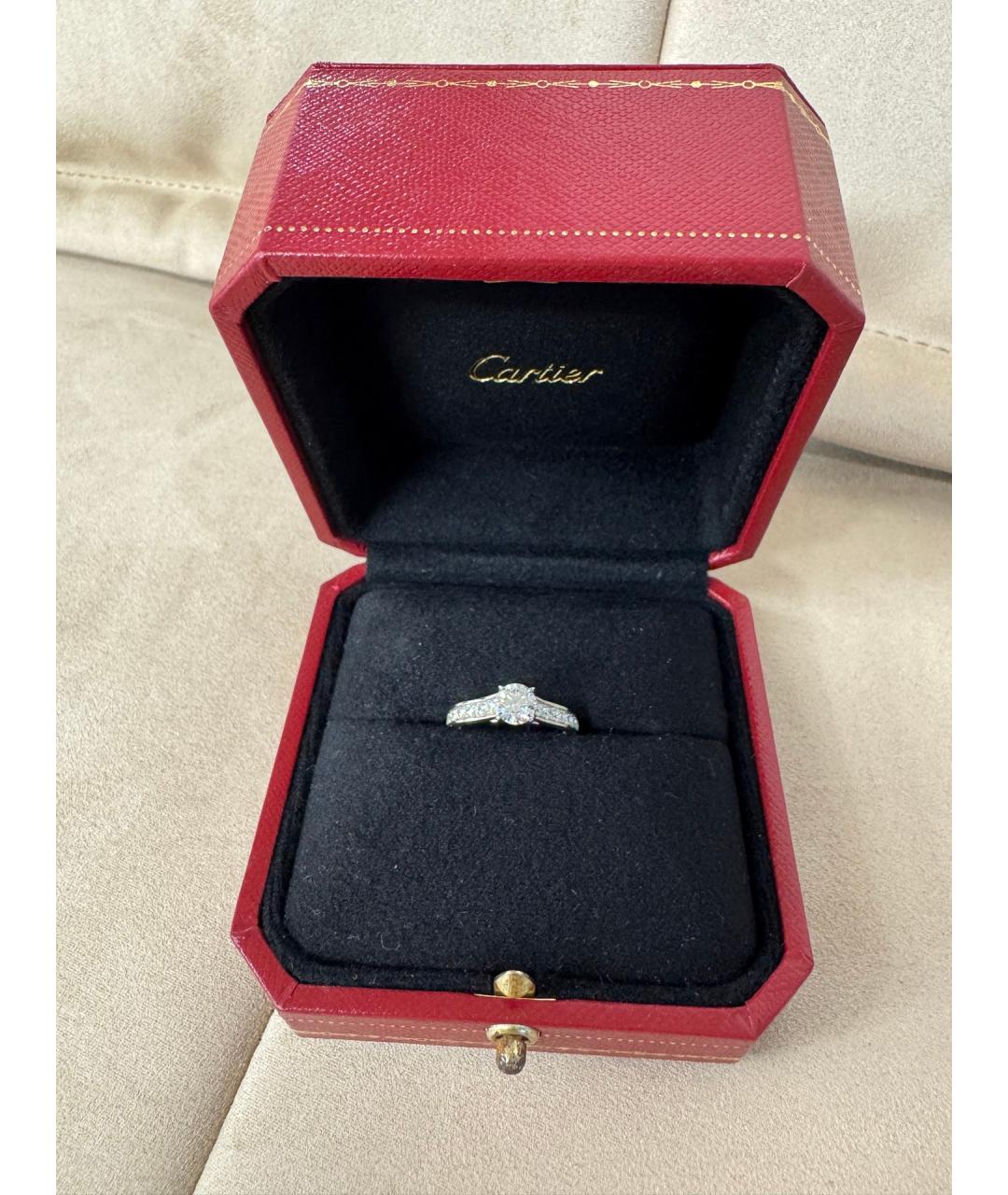CARTIER Серебряное платиновое кольцо, фото 2