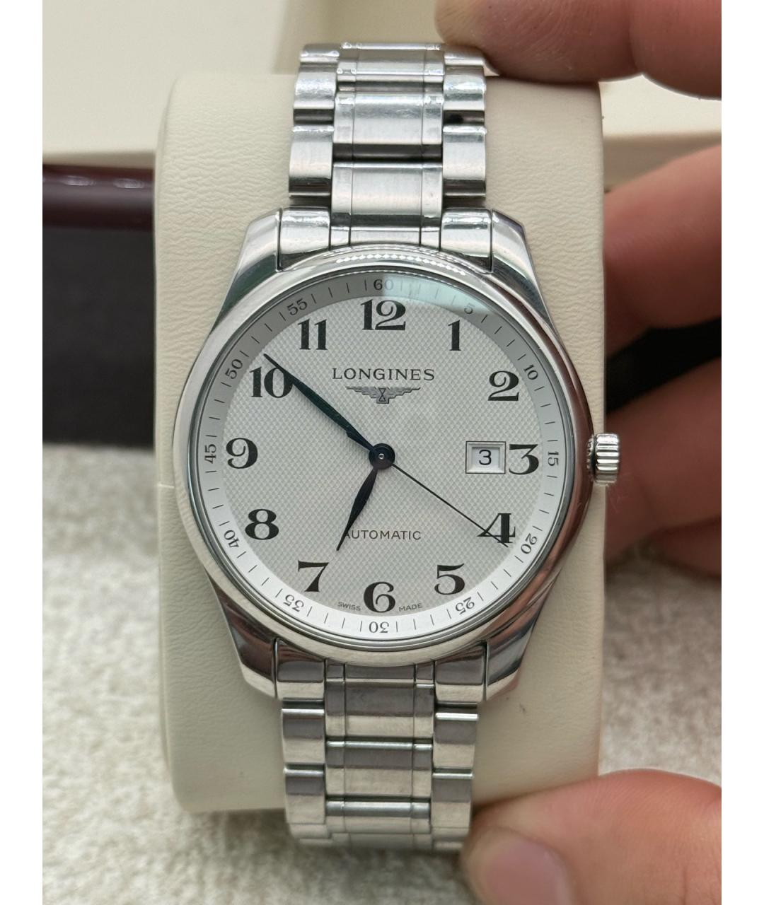 LONGINES Серебряные стальные часы, фото 2
